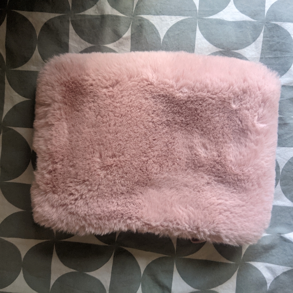 Pink Fur Clutch
